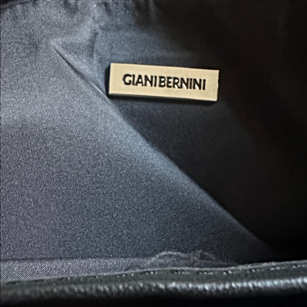 LOW START Black Giani Bernini Leather Bag - Picture 10 of 11